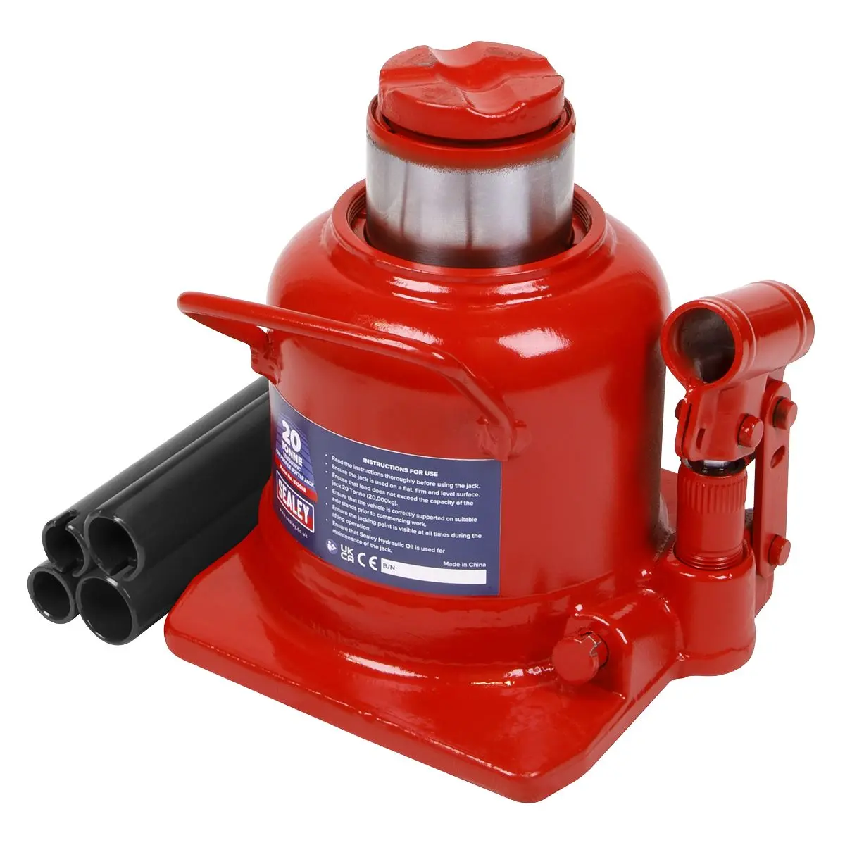 Sealey Low Profile Telescopic Bottle Jack 20 Tonne - Image 7