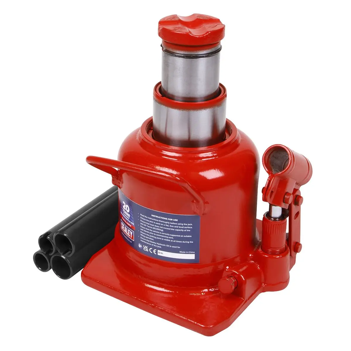 Sealey Low Profile Telescopic Bottle Jack 20 Tonne - Image 8