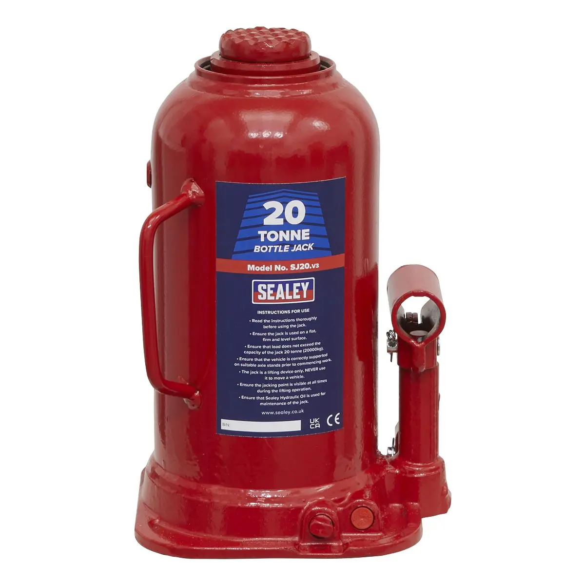 Sealey Bottle Jack 20 Tonne - Image 5