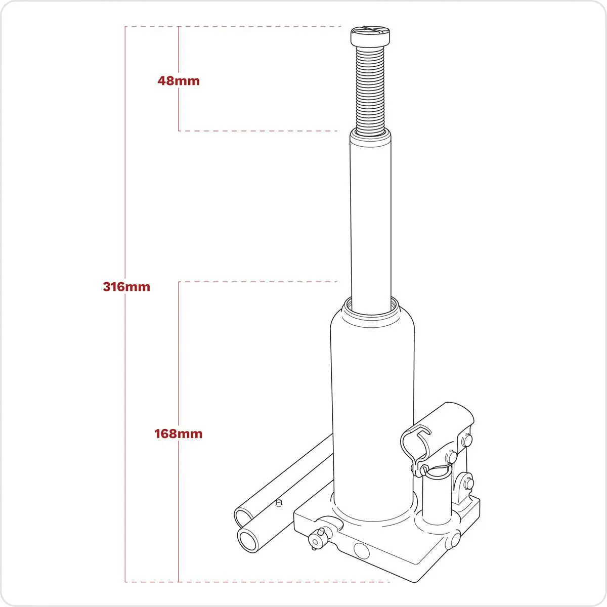 Sealey Viking Bottle Jack 2 Tonne - Image 5