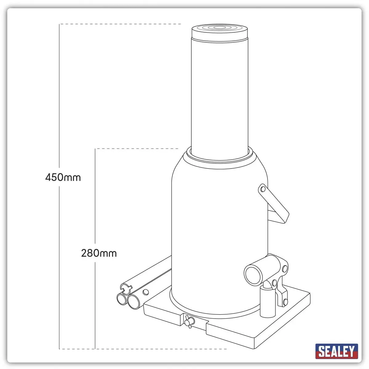 Sealey Bottle Jack 50 Tonne - Image 4