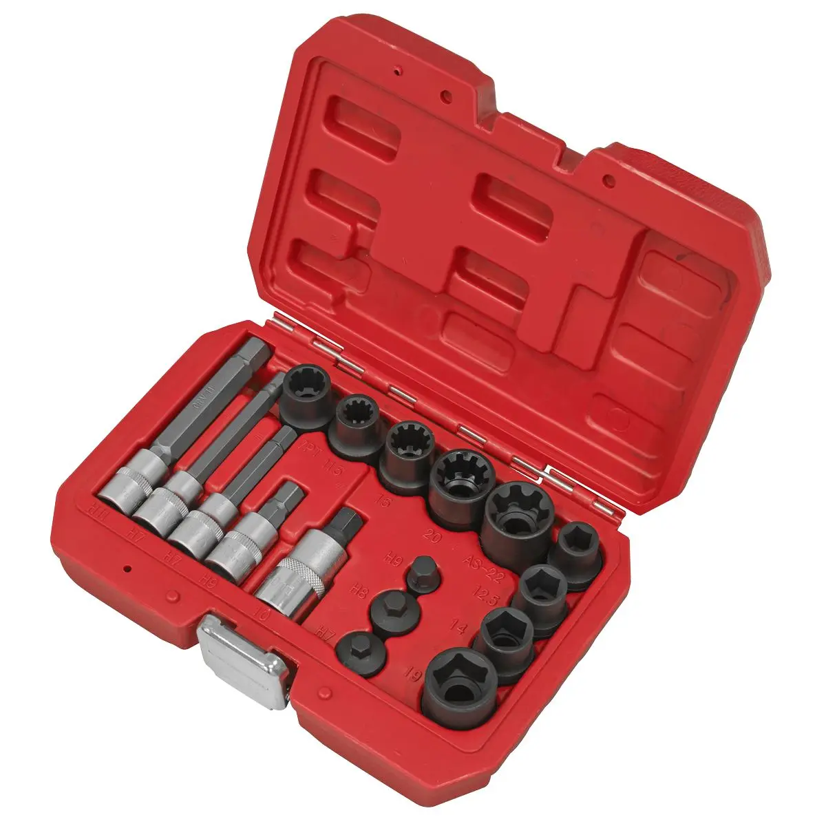 Sealey Brake Caliper Socket Set 17pc - Image 8