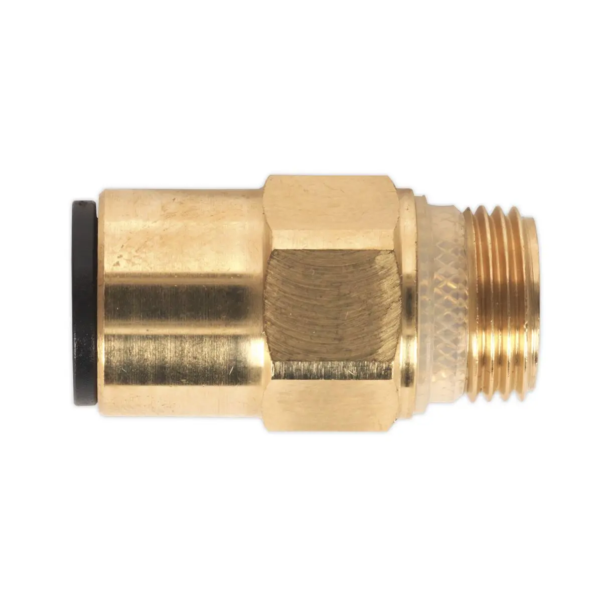 Sealey Brass SuperThread Straight Adaptor 12mm x 3/8"BSP Pack of 2 (John Guest Speedfit®) - Image 2