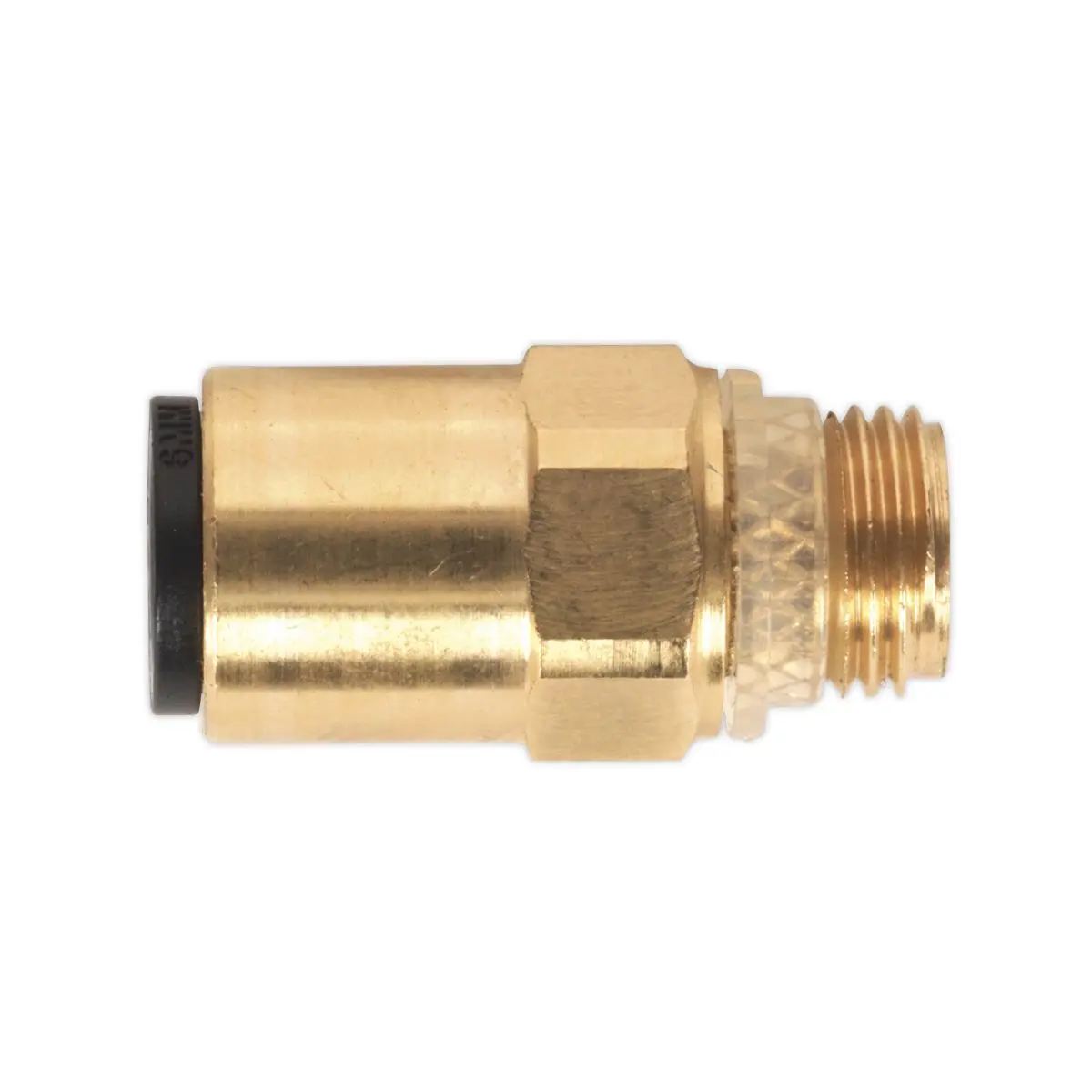 Sealey Brass SuperThread Straight Adaptor 6mm x 1/8"BSP Pack of 2 (John Guest Speedfit®) - Image 2