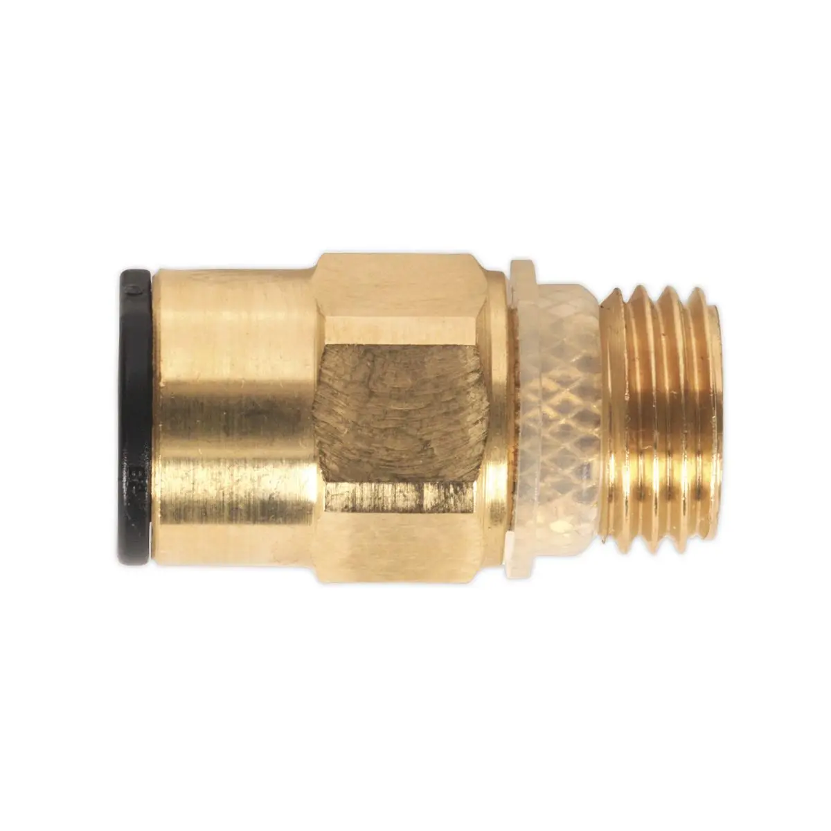 Sealey Brass SuperThread Straight Adaptor 8mm x 1/4"BSP Pack of 2 (John Guest Speedfit®) - Image 2