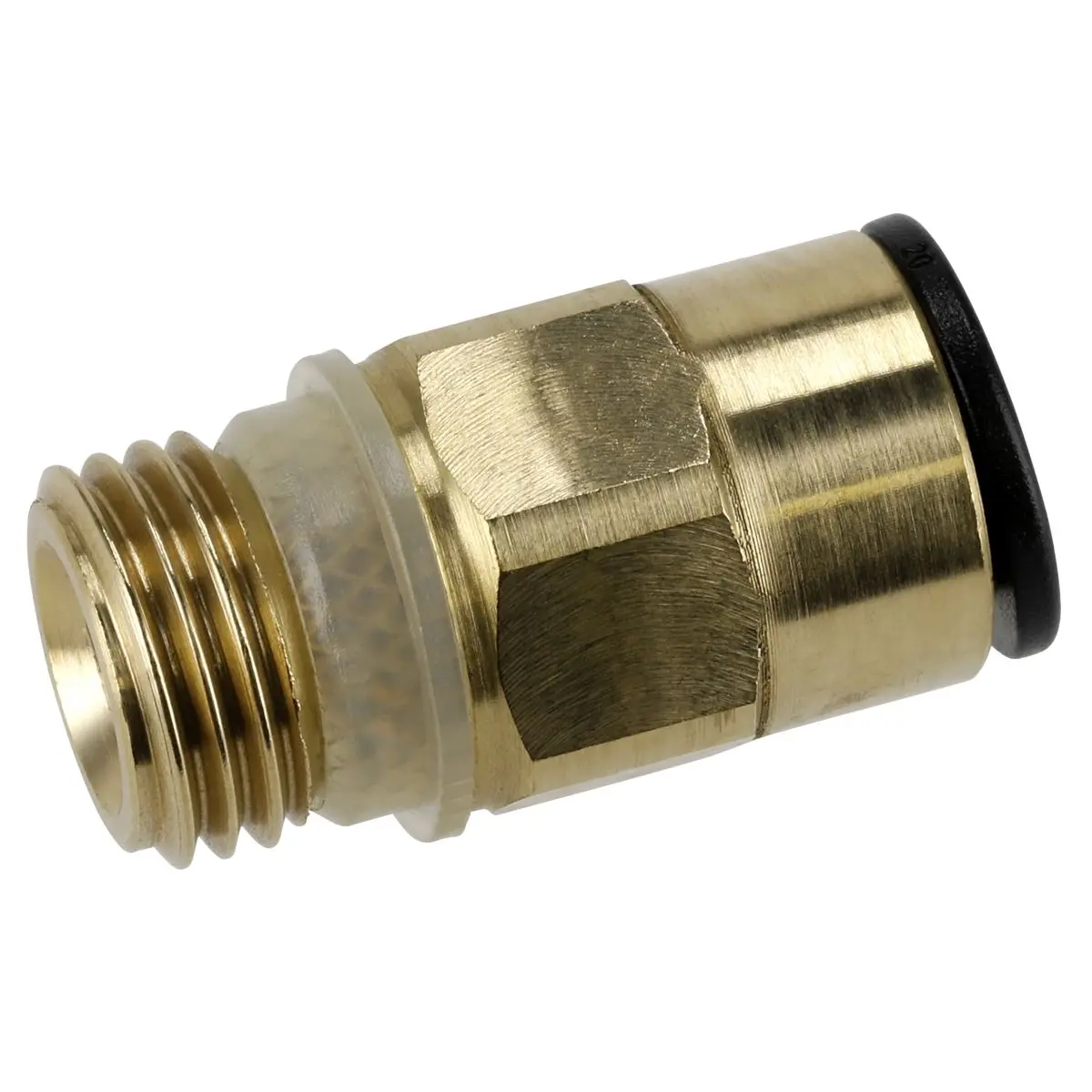 Sealey Brass SuperThread Straight Adaptor 8mm x 1/4"BSP Pack of 2 (John Guest Speedfit®) - Image 3