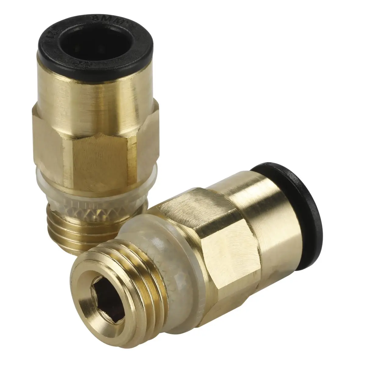 Sealey Brass SuperThread Straight Adaptor 8mm x 1/4"BSP Pack of 2 (John Guest Speedfit®) - Image 5