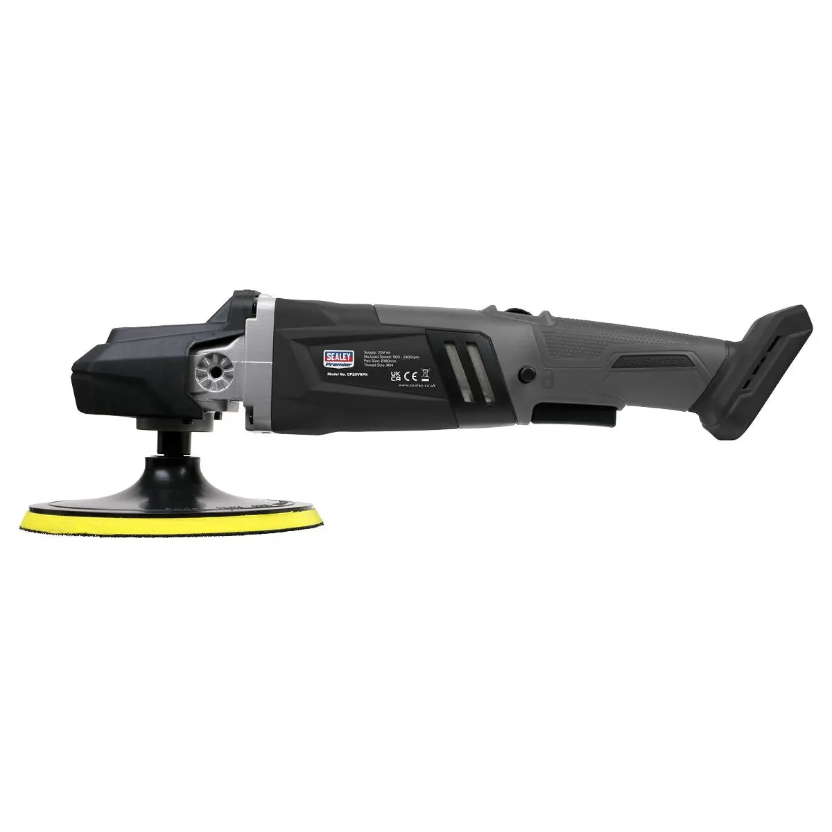 Sealey Premier Brushless Rotary Polisher 20V SV20 Series Ø180mm - Body Only - Image 11