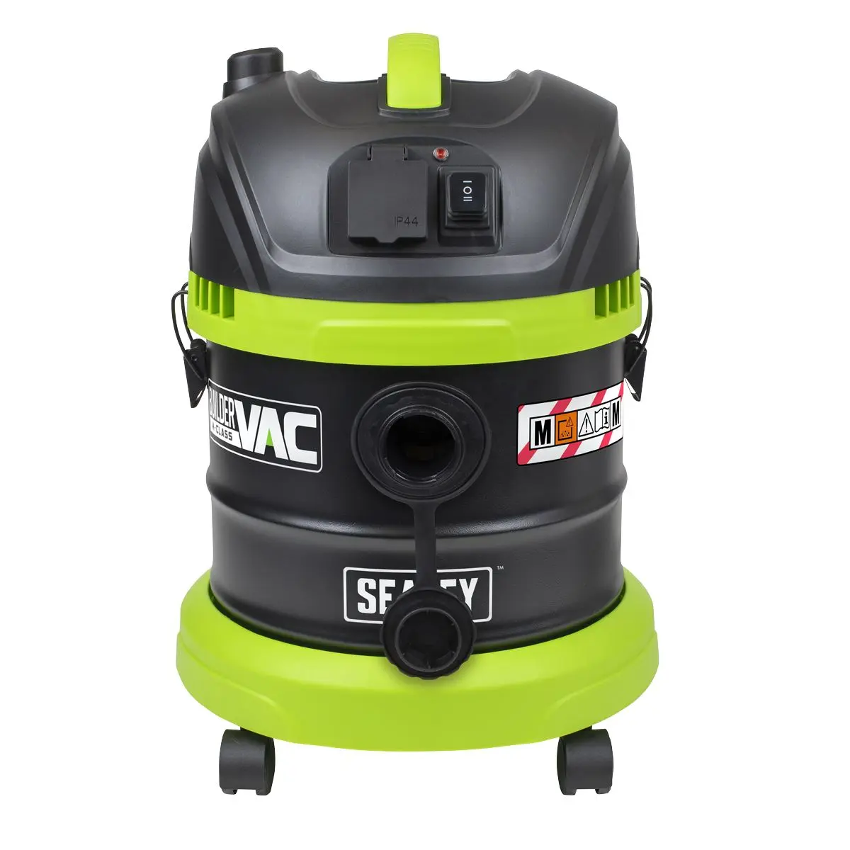 Sealey BuilderVac® Wet & Dry Vacuum Cleaner 15L Stainless Steel Drum M Class Filtration - Image 5