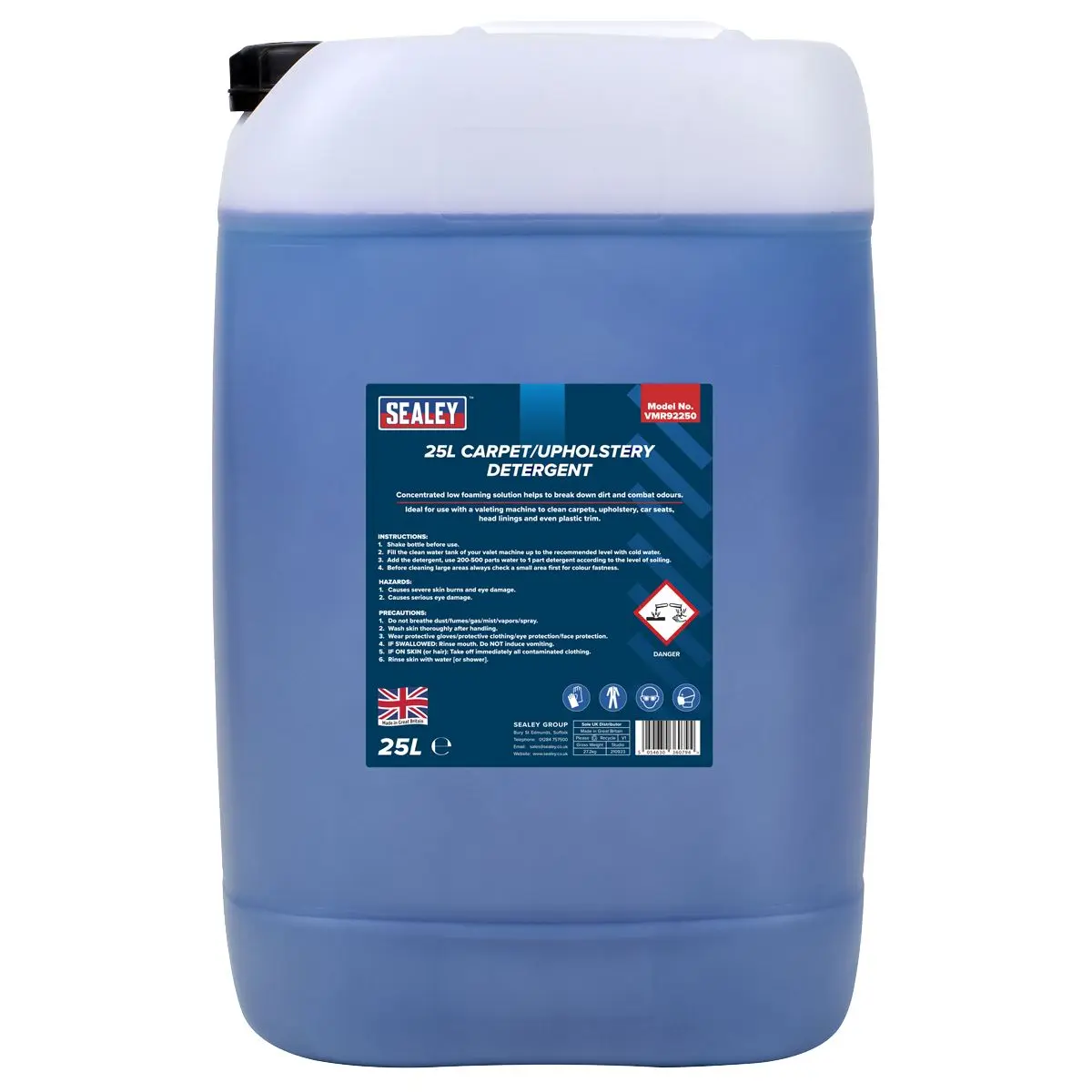 Sealey Carpet/Upholstery Detergent 25L - Image 4
