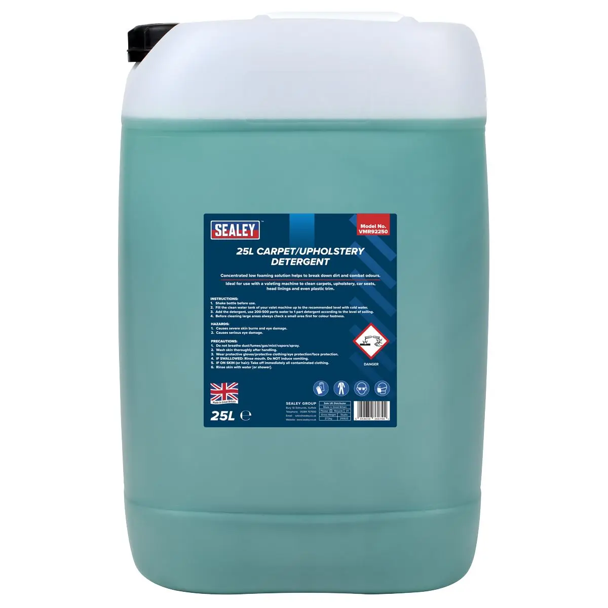 Sealey Carpet/Upholstery Detergent 25L - Image 6