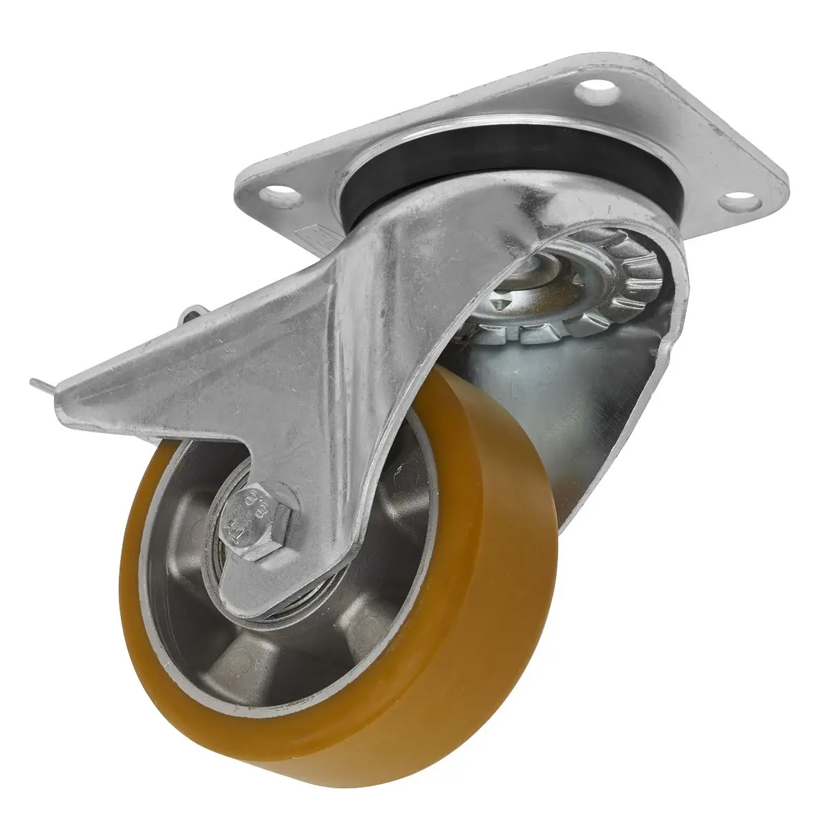 Sealey Castor Wheel Swivel Plate with Total Lock Ø125mm