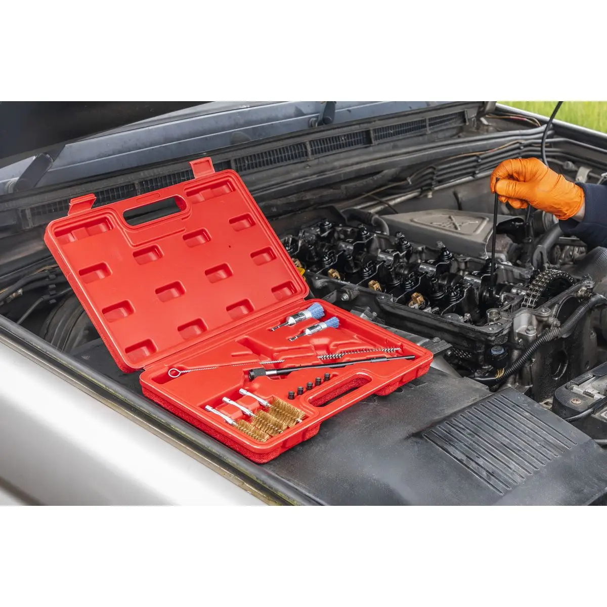 Sealey Cleaning Brush Set Injector Bore 14pc - Image 10