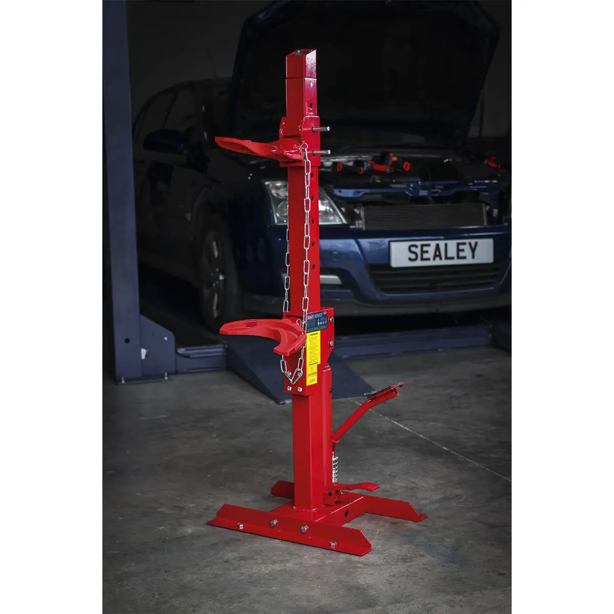Sealey Coil Spring Compressing Station with Gauge Hydraulic 2000kg Capacity - Image 5