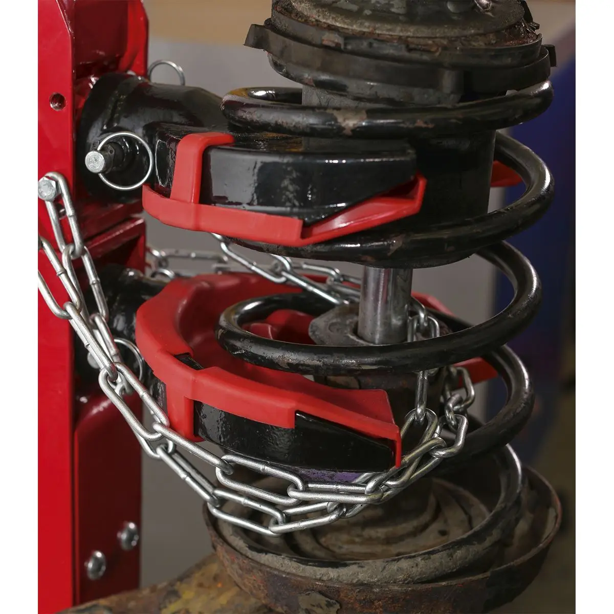 Sealey Coil Spring Compressing Station with Gauge Hydraulic 2000kg Capacity - Image 7