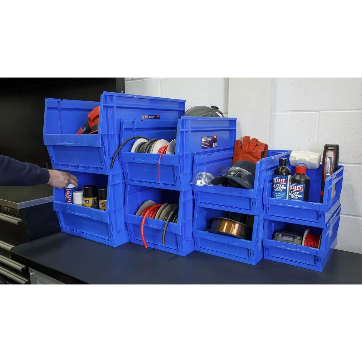 Sealey Collapsible Storage Bin 55L - Image 5