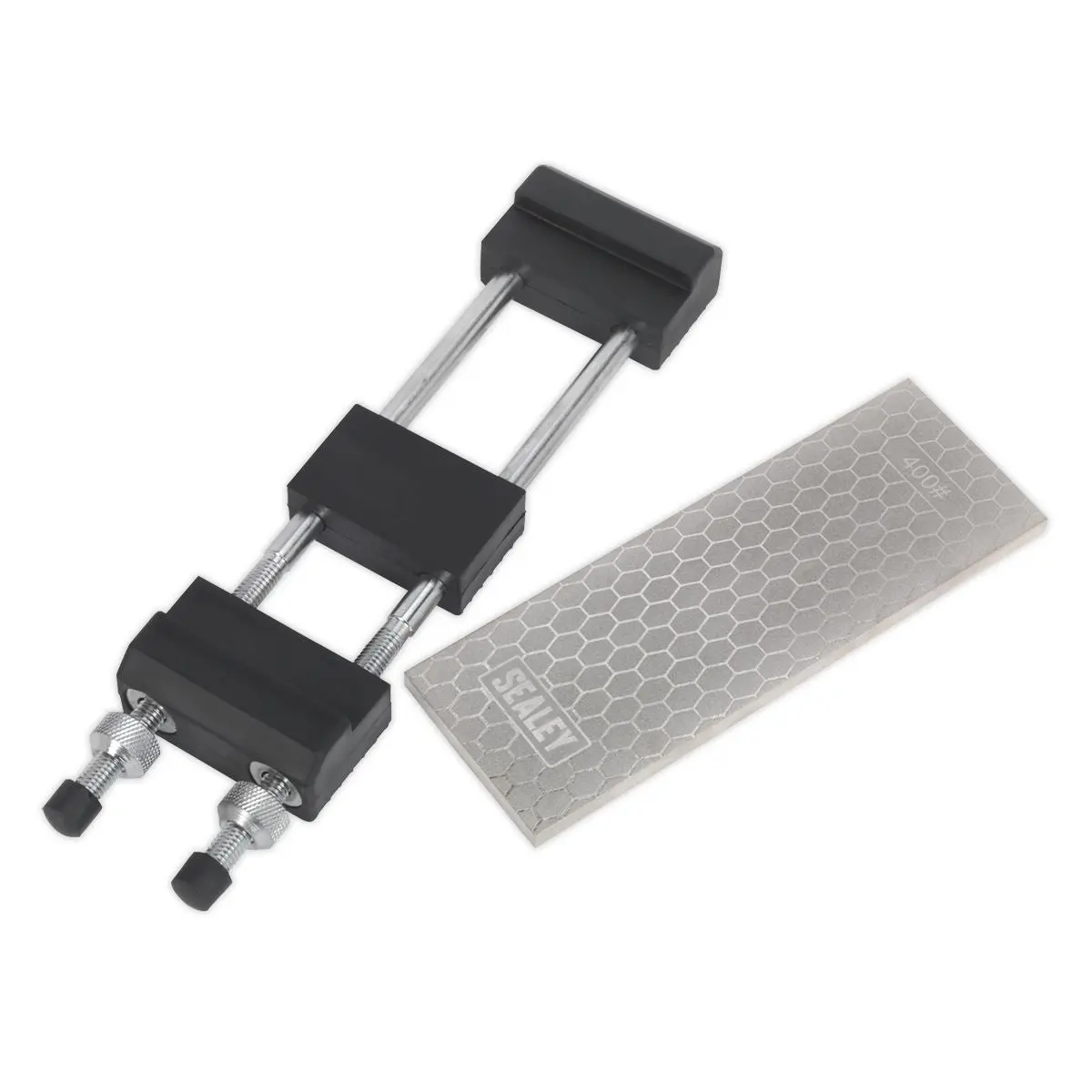 Sealey Combination Diamond Sharpening Whetstone With Adjustable Stone Holder - Image 3
