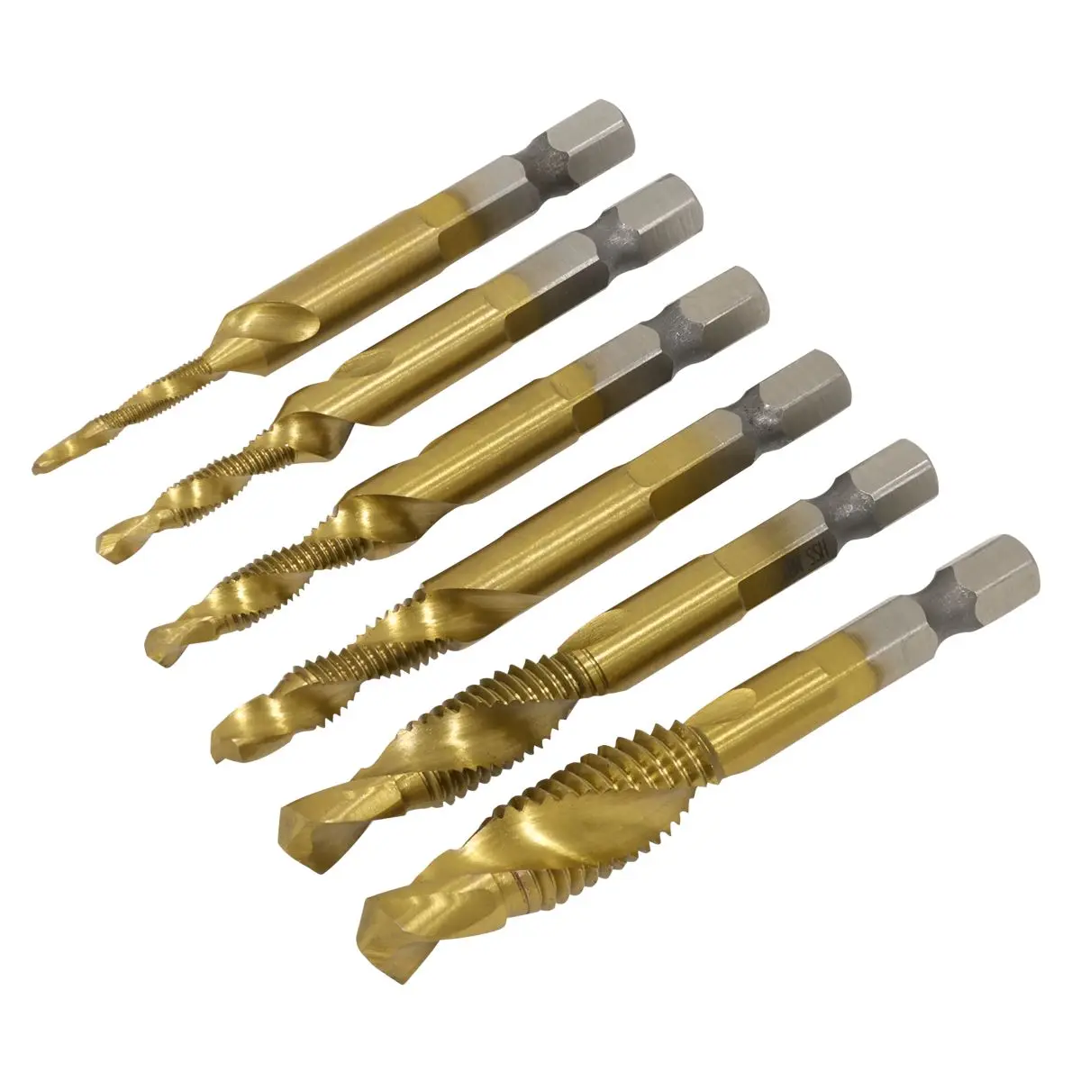 Sealey Combination Drill & Tap Bit Set 6pc - Image 9