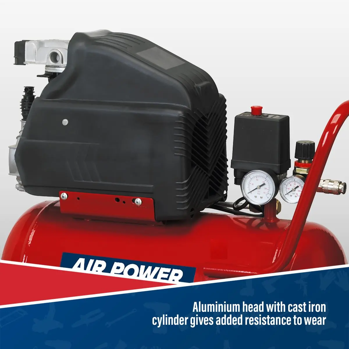 Sealey Air Compressor 24L Direct Drive 1.5hp - Image 3