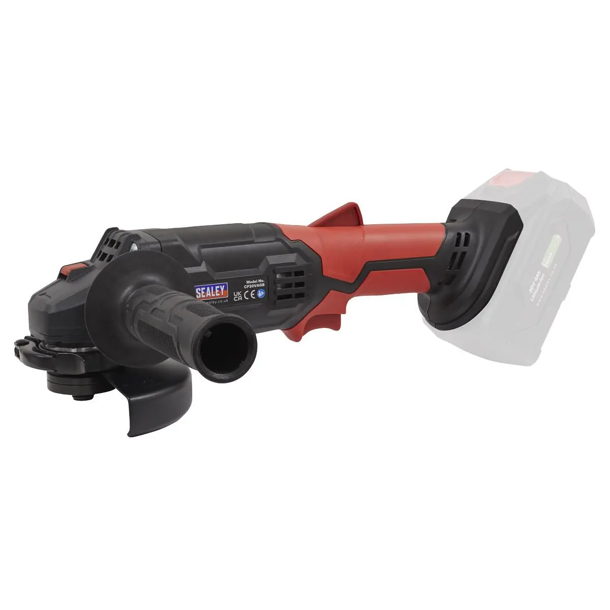 Sealey Cordless Angle Grinder Kit Ø115mm 20V 4Ah SV20 Series - 2 Batteries - Image 10