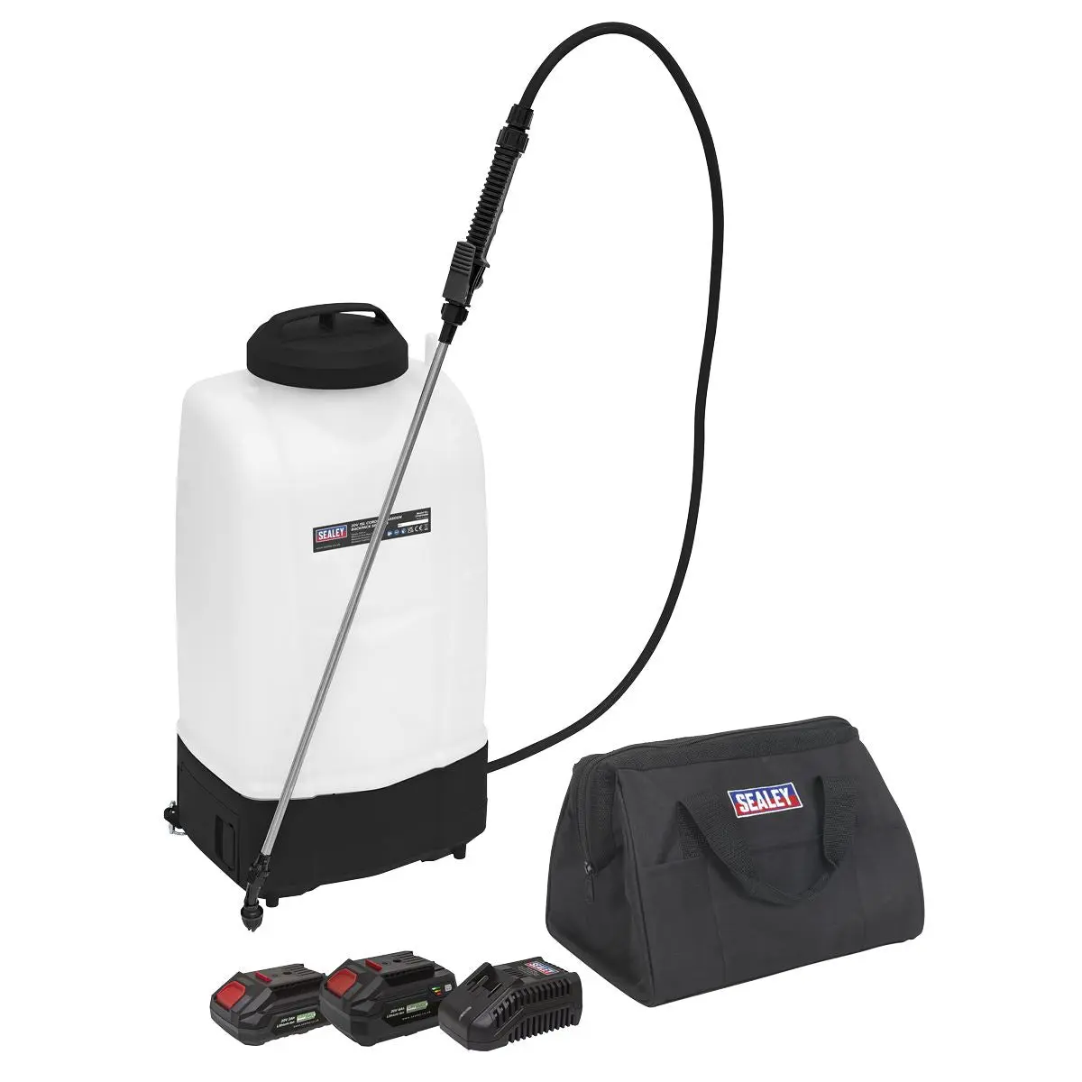 Sealey Cordless Garden Backpack Sprayer 20V SV20 Series 15L – 2 Batteries