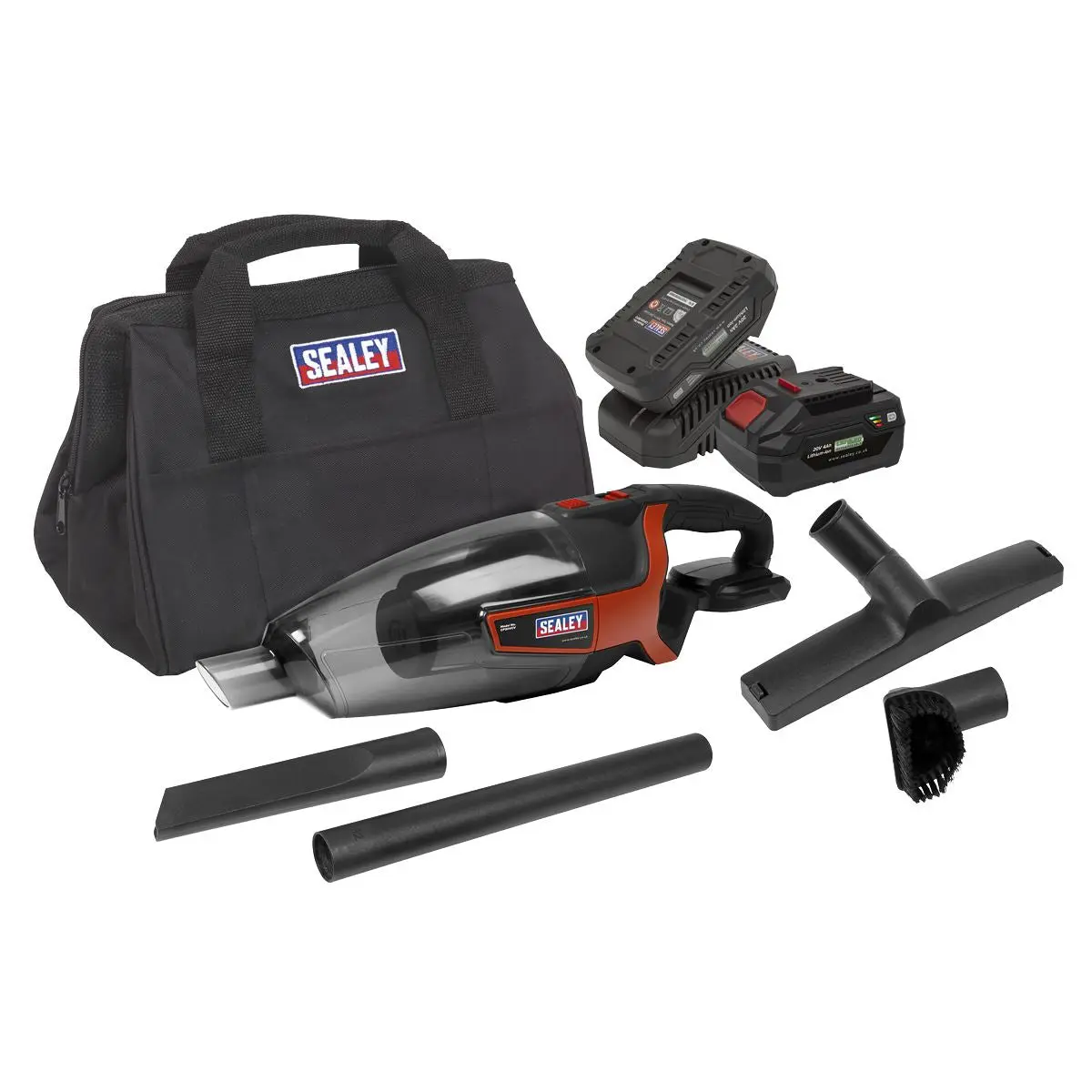 Sealey Cordless Handheld Vacuum Cleaner 650ml 20V SV20 Series Kit - 2 Batteries