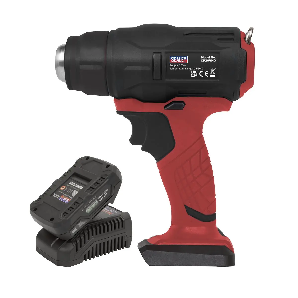 Sealey Cordless Hot Air Gun Kit 20V 2Ah SV20 Series - Image 4