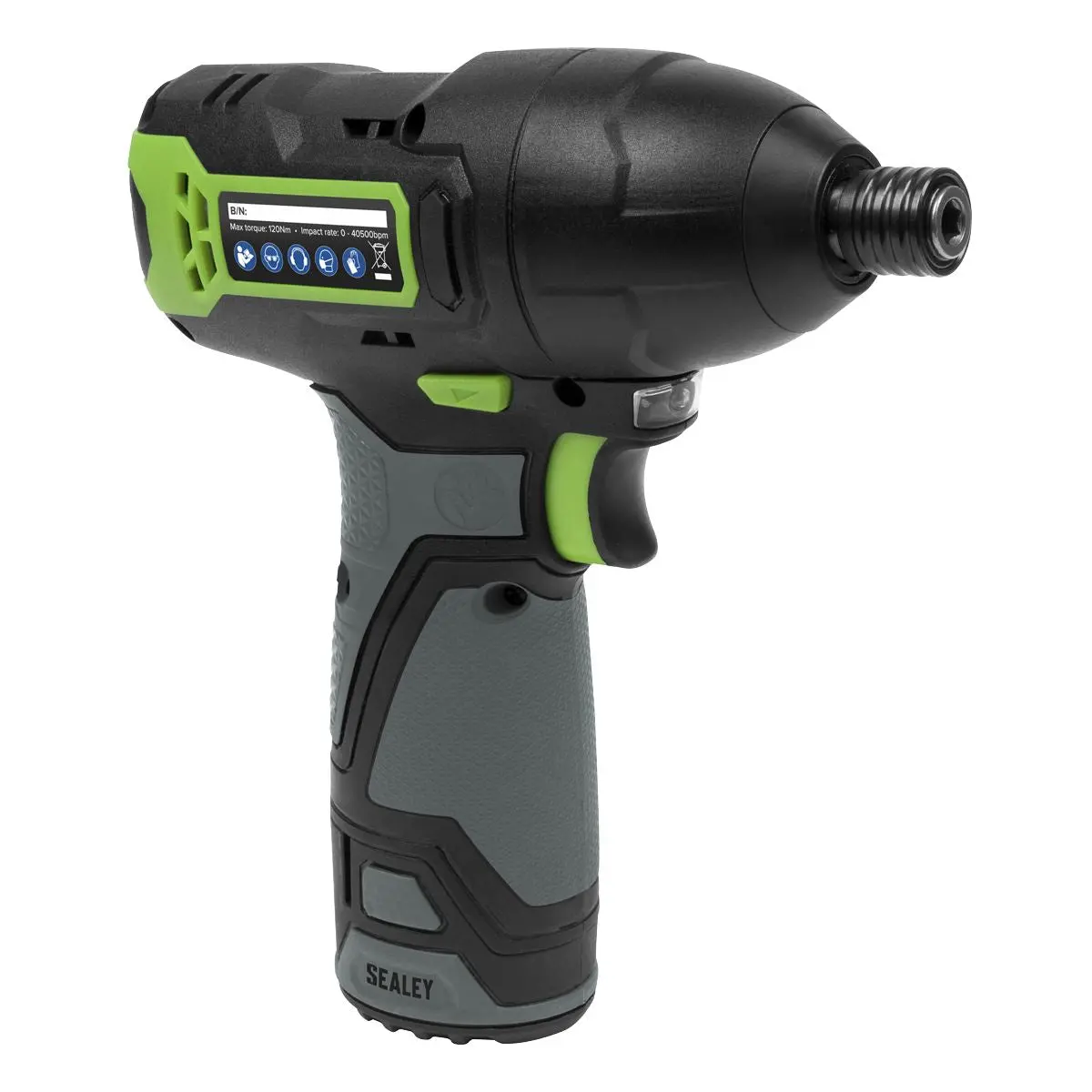 Sealey Cordless Impact Driver 1/4"Hex Drive 10.8V SV10.8 Series - Body Only - Image 7