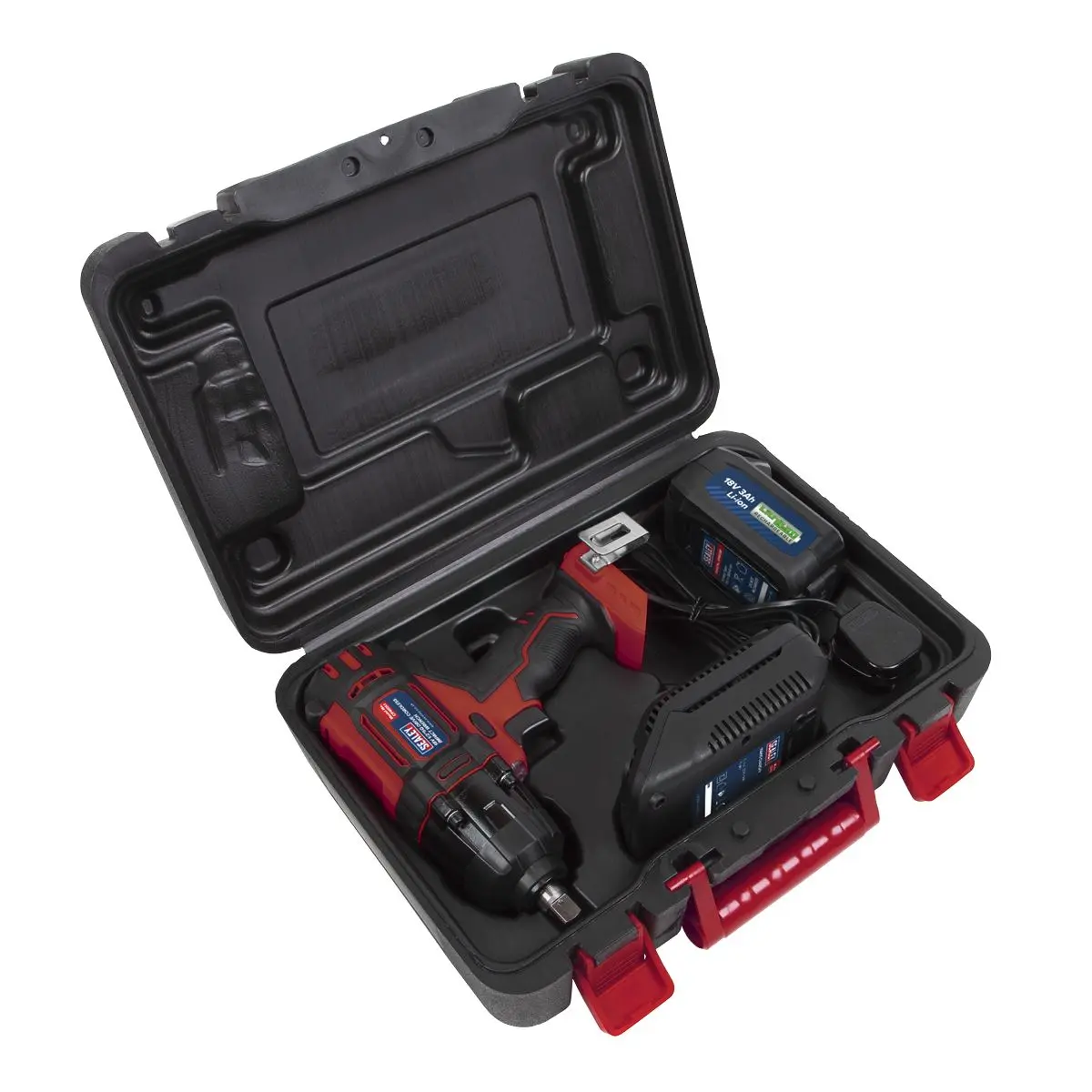 Sealey Cordless Impact Wrench 18V 3Ah Lithium-ion 1/2"Sq Drive - Image 3