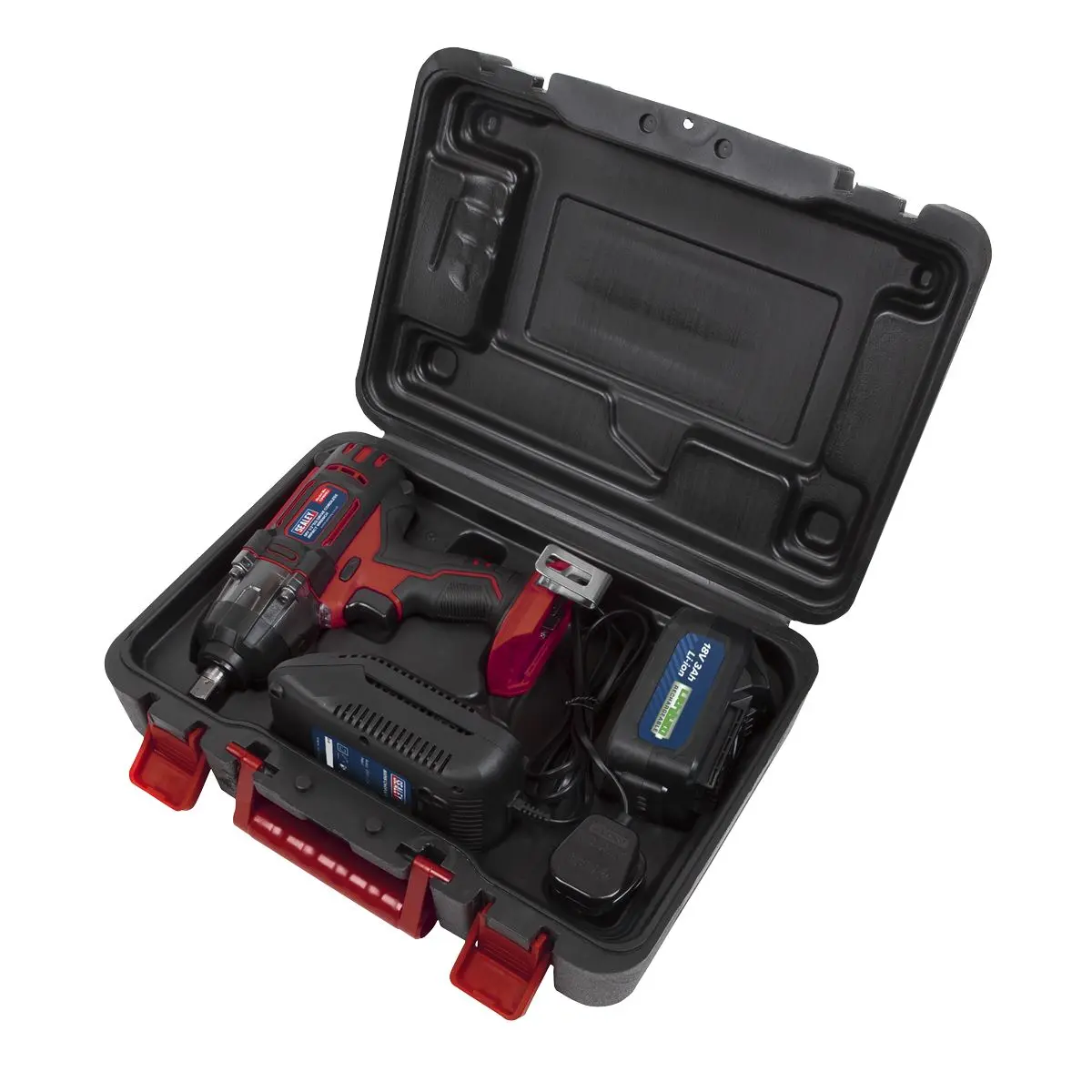 Sealey Cordless Impact Wrench 18V 3Ah Lithium-ion 1/2"Sq Drive - Image 6