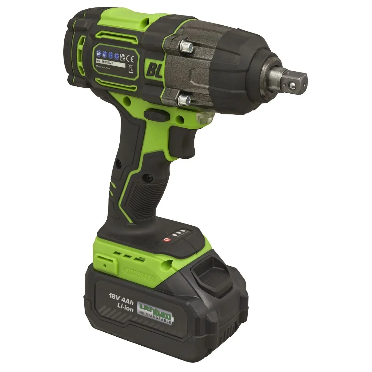Sealey Cordless Impact Wrench 18V 4Ah Lithium-ion 1/2"Sq Drive - Image 5