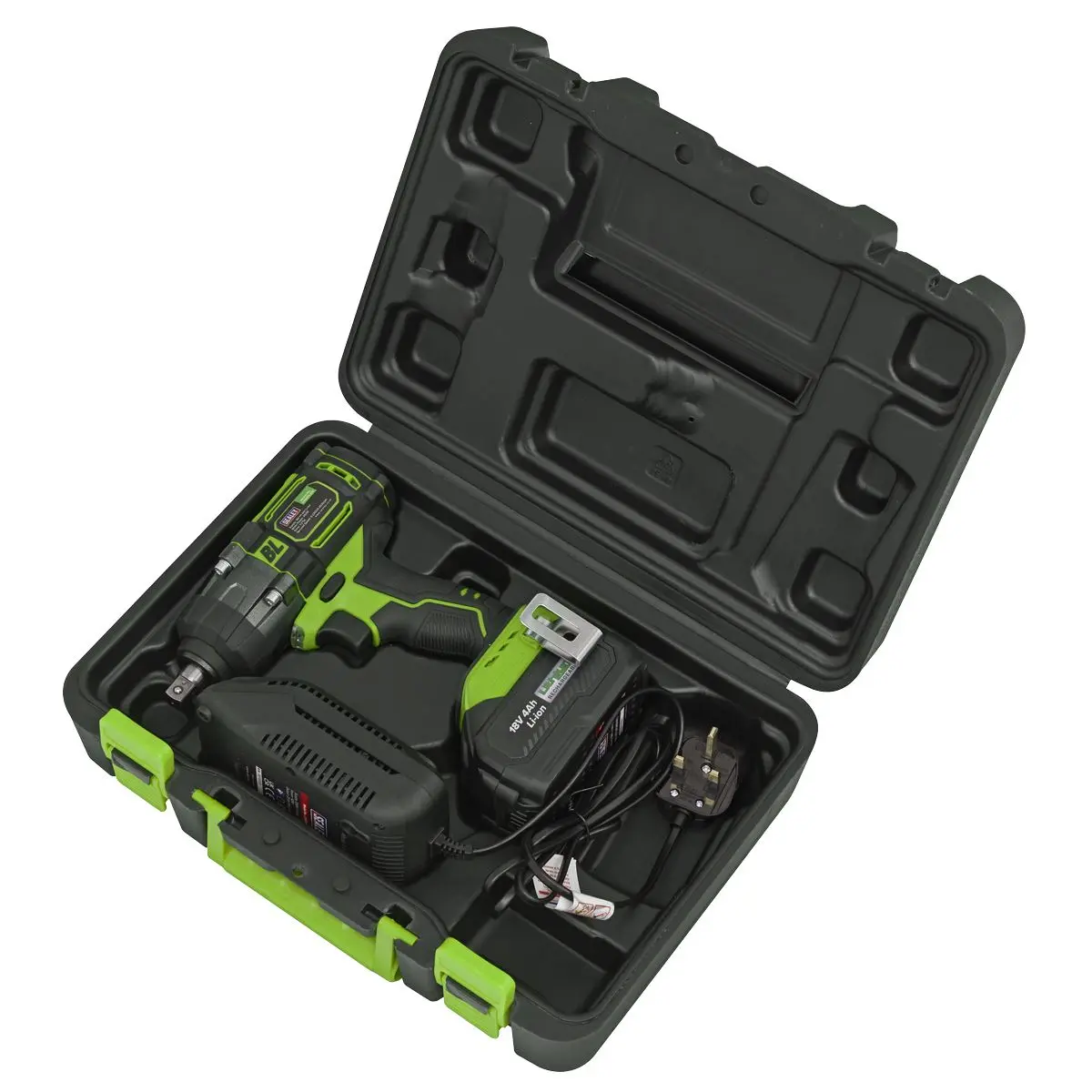 Sealey Cordless Impact Wrench 18V 4Ah Lithium-ion 1/2"Sq Drive - Image 8