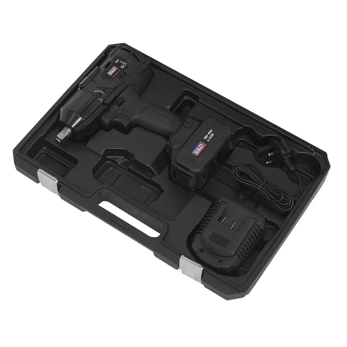 Sealey Cordless Impact Wrench 18V 4Ah Lithium-ion 1/2"Sq Drive - Image 12