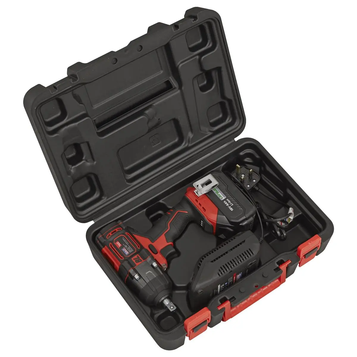 Sealey Cordless Brushless Impact Wrench 18V 4Ah Lithium-ion 1/2"Sq Drive - Image 12