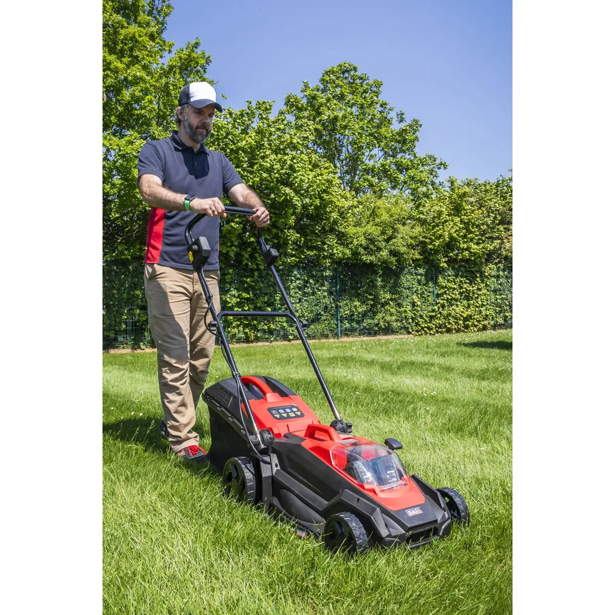 Sealey Cordless Lawn Mower Kit 40V 4Ah SV20 Series 40cm - Image 7