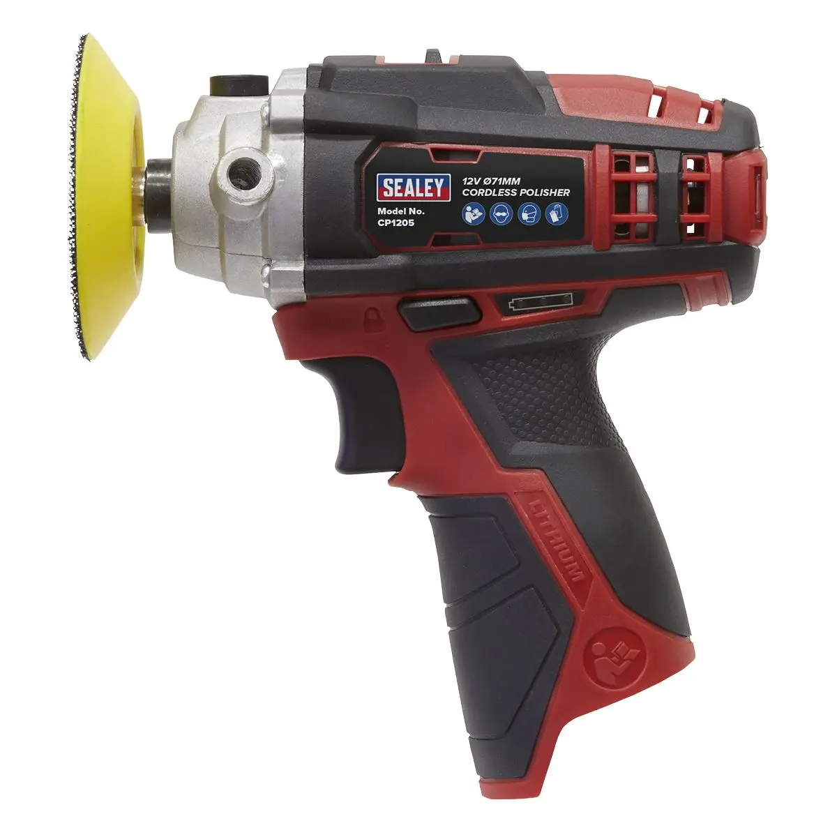 Sealey Cordless Polisher Ø71mm 12V SV12 Series - Body Only - Image 2