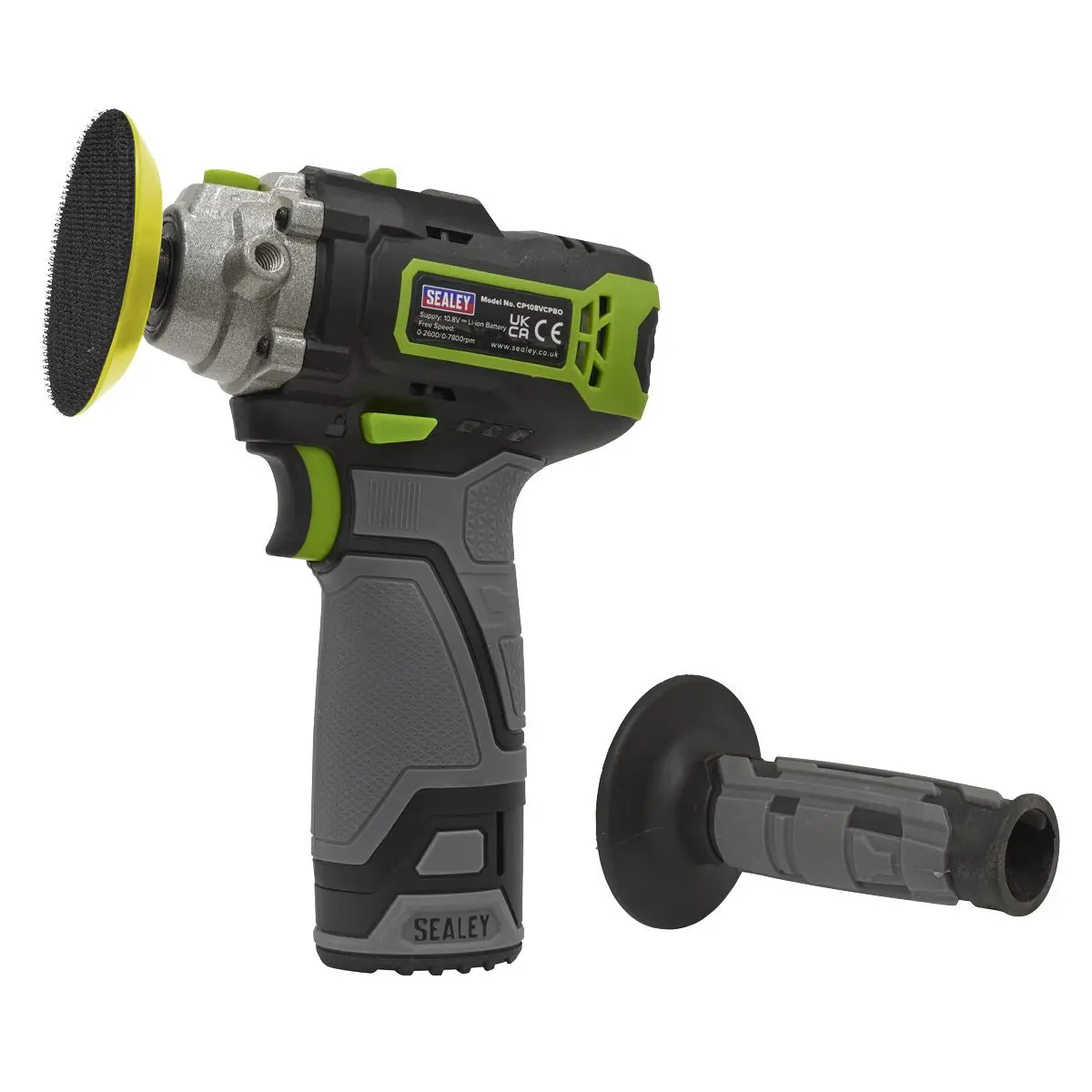 Sealey SV10.8 Series 75mm Cordless Polisher 10.8V - Body Only - Image 10