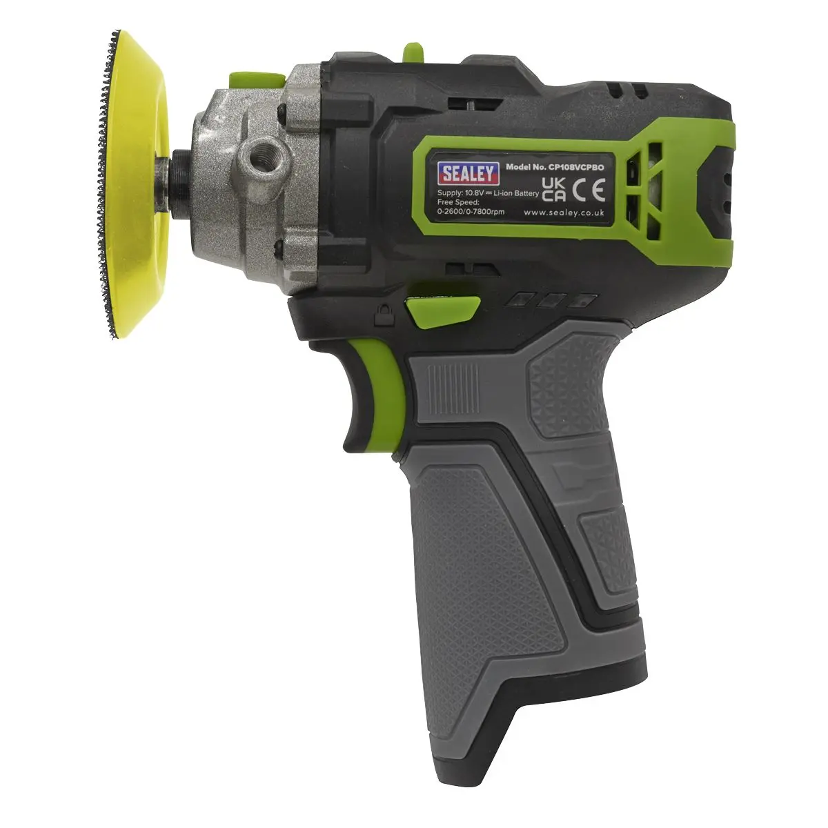 Sealey SV10.8 Series 75mm Cordless Polisher 10.8V - Body Only - Image 6