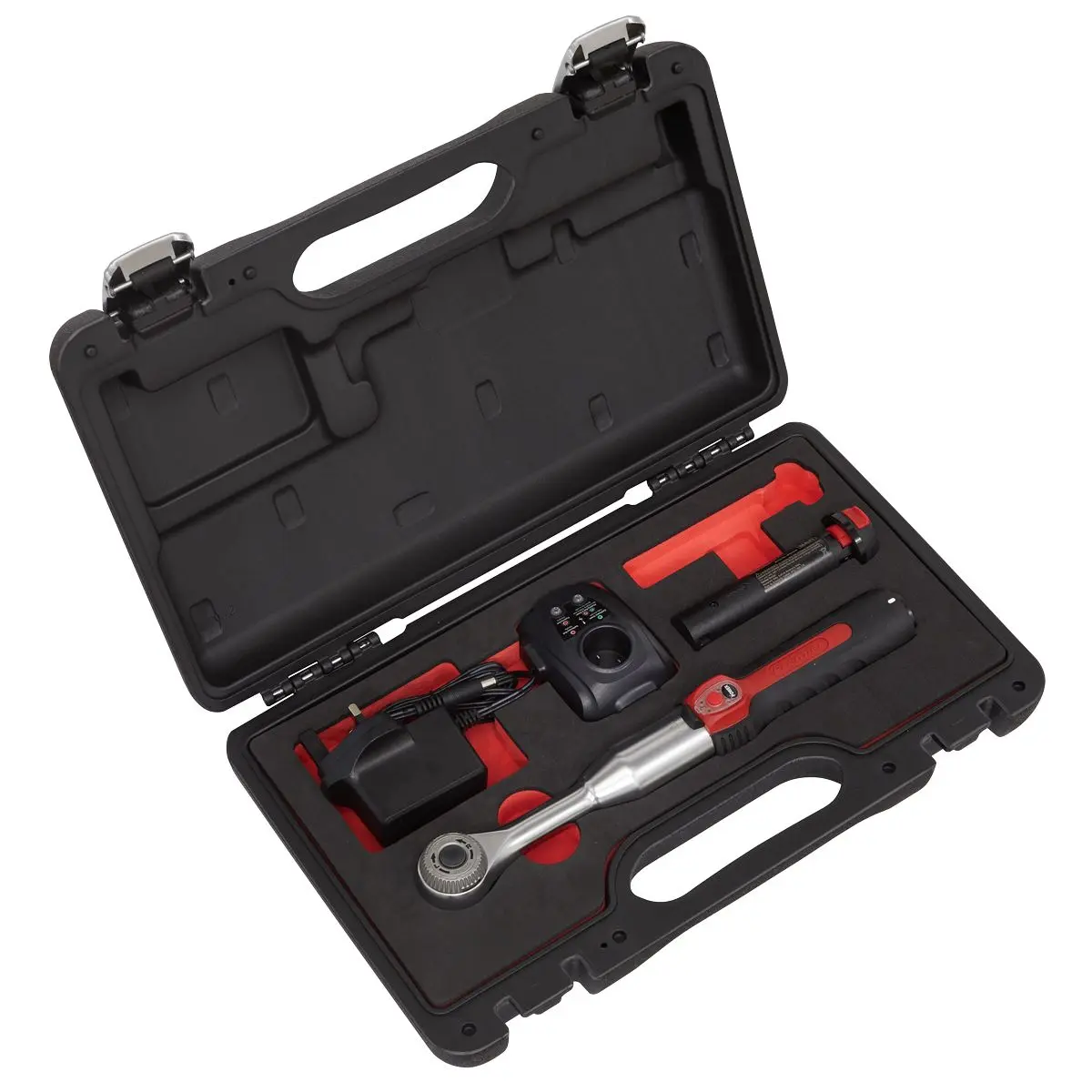 Sealey Cordless Power Speed Ratchet Wrench Kit 3/8" Drive 60 Tooth in Case - Image 5