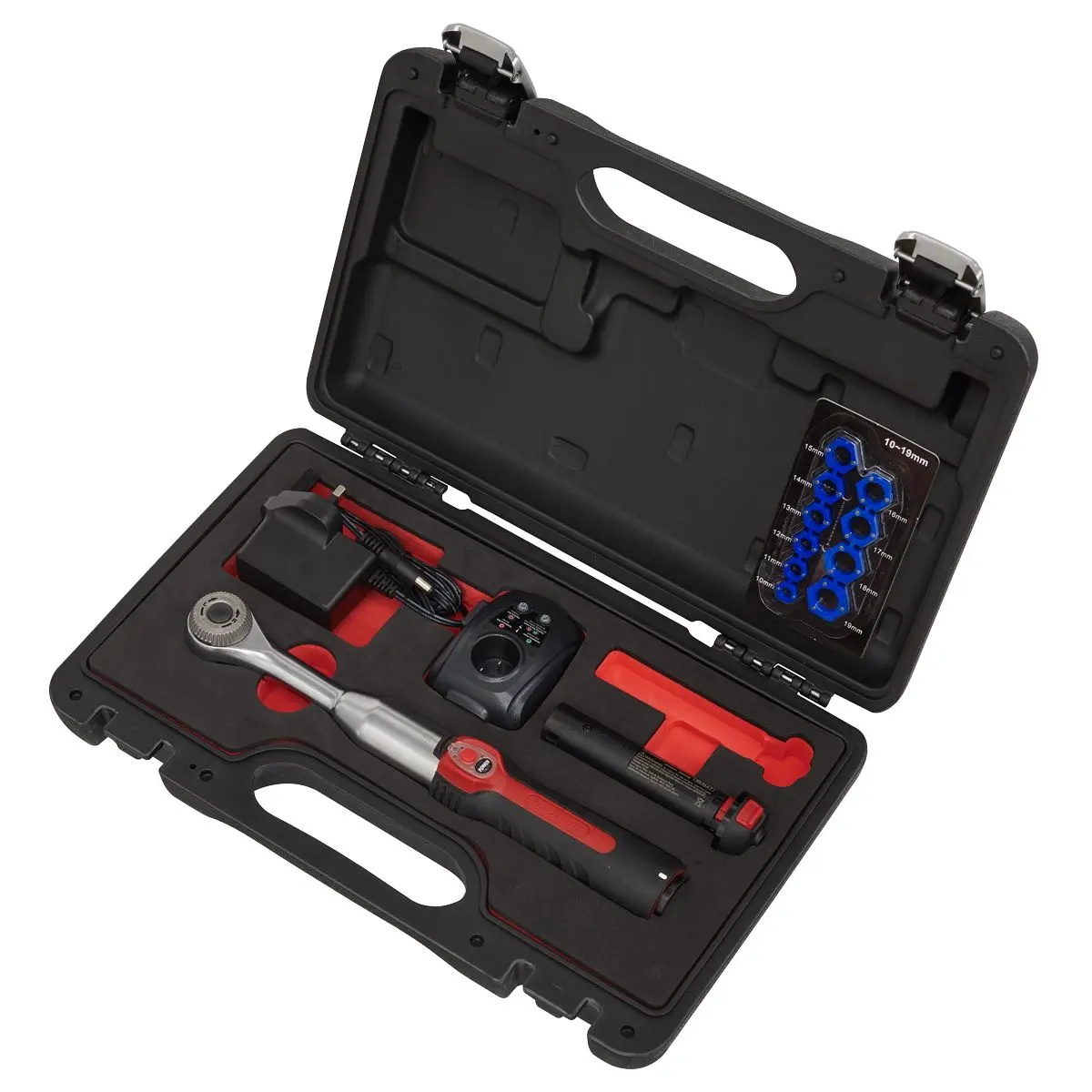 Sealey Cordless Power Speed Ratchet Wrench Kit 3/8" Drive 60 Tooth in Case - Image 9