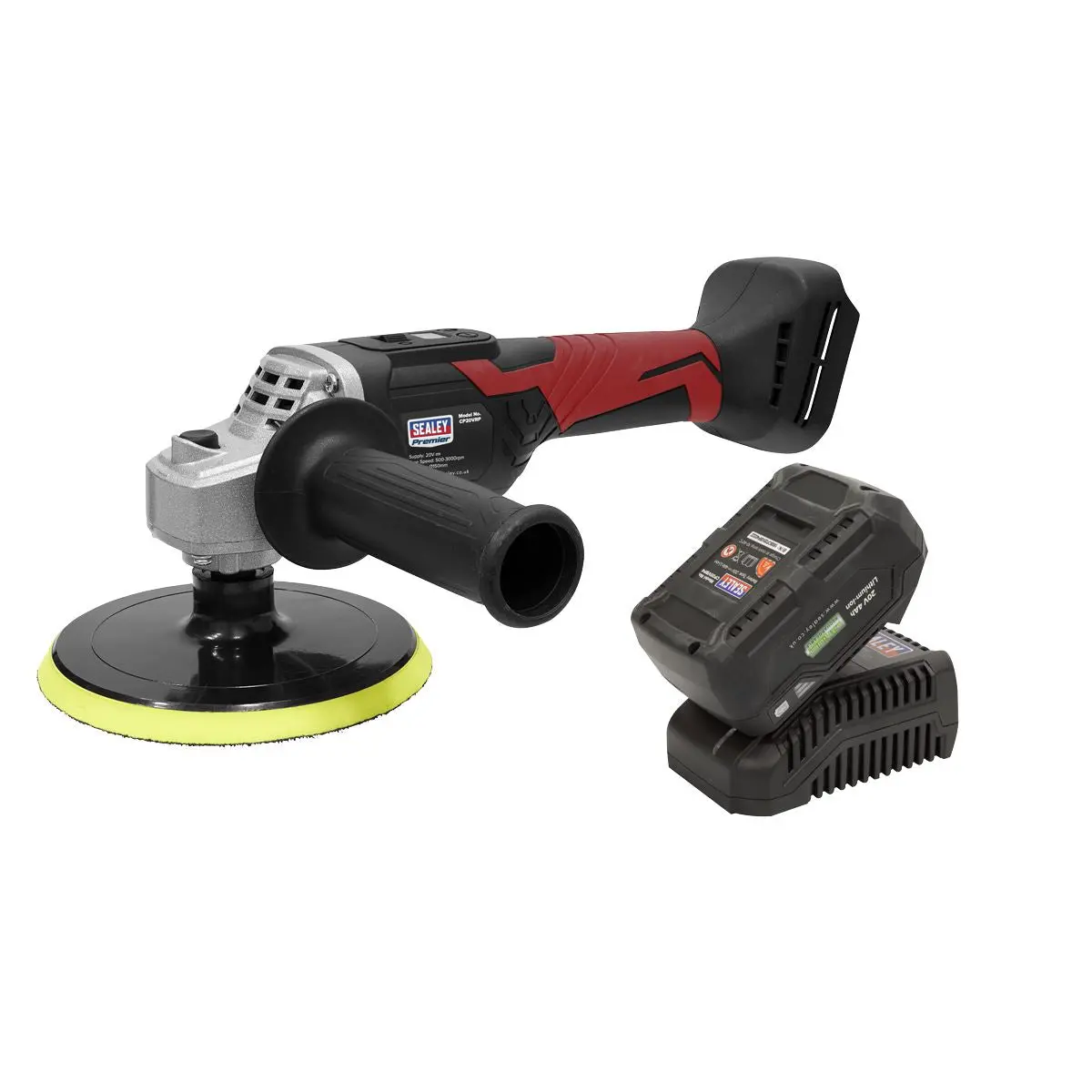 Sealey Premier Cordless Rotary Polisher Kit 20V 4Ah SV20 Series Ø150mm - Image 6
