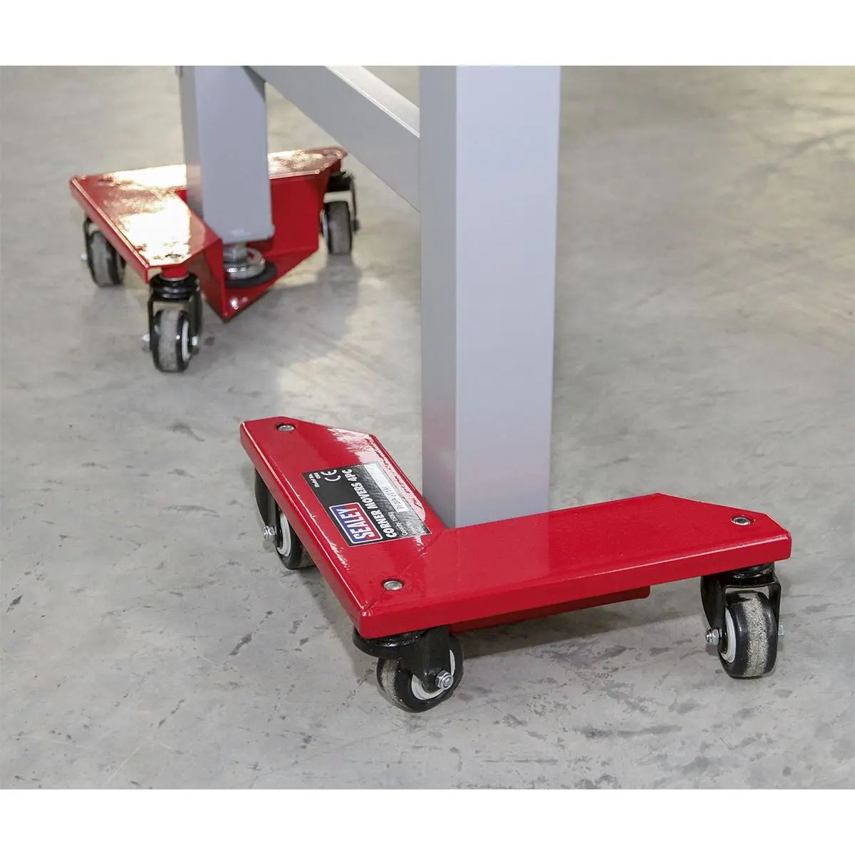 Sealey Corner Transport Dollies Set of 4 - 150kg Capacity - Image 5