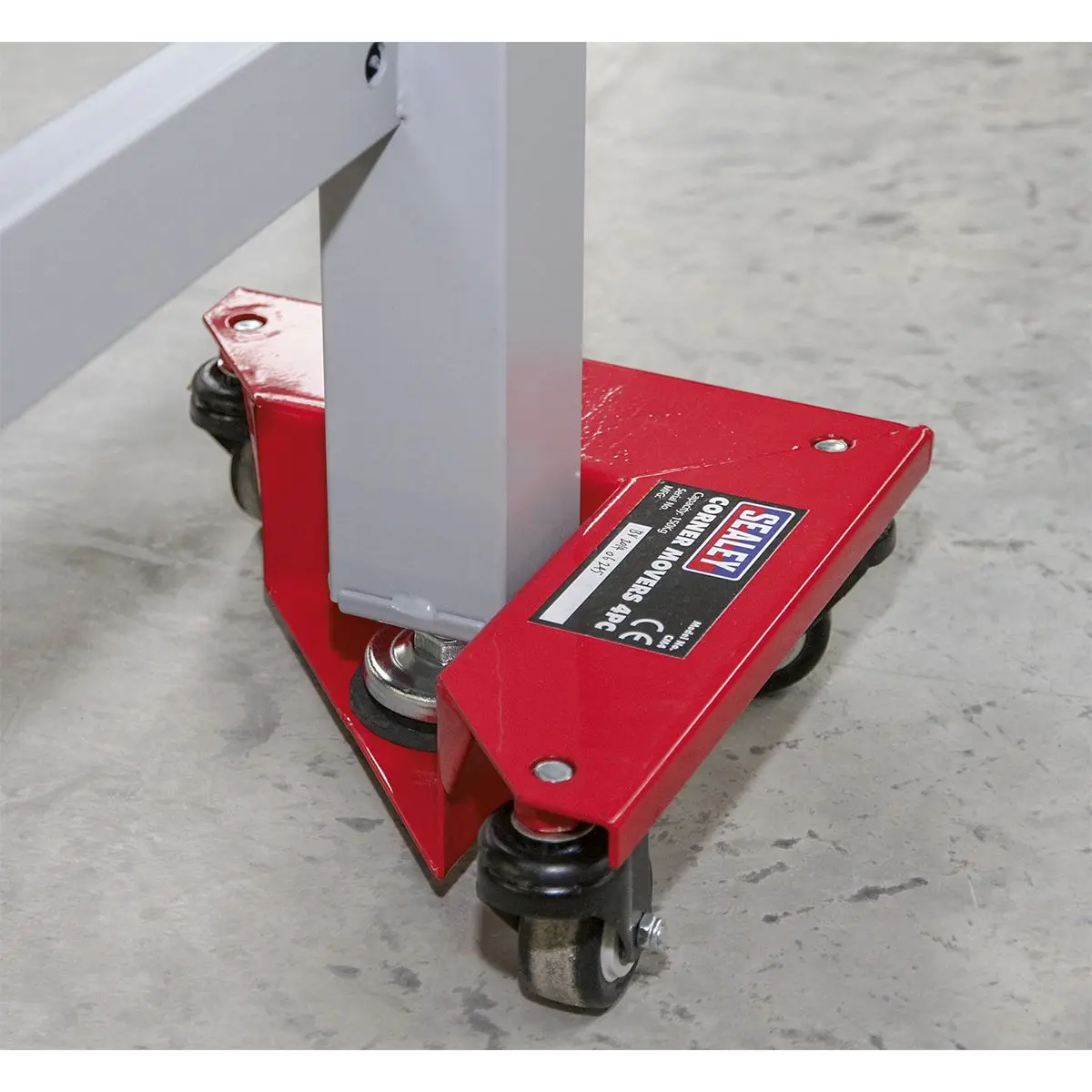 Sealey Corner Transport Dollies Set of 4 - 150kg Capacity - Image 6