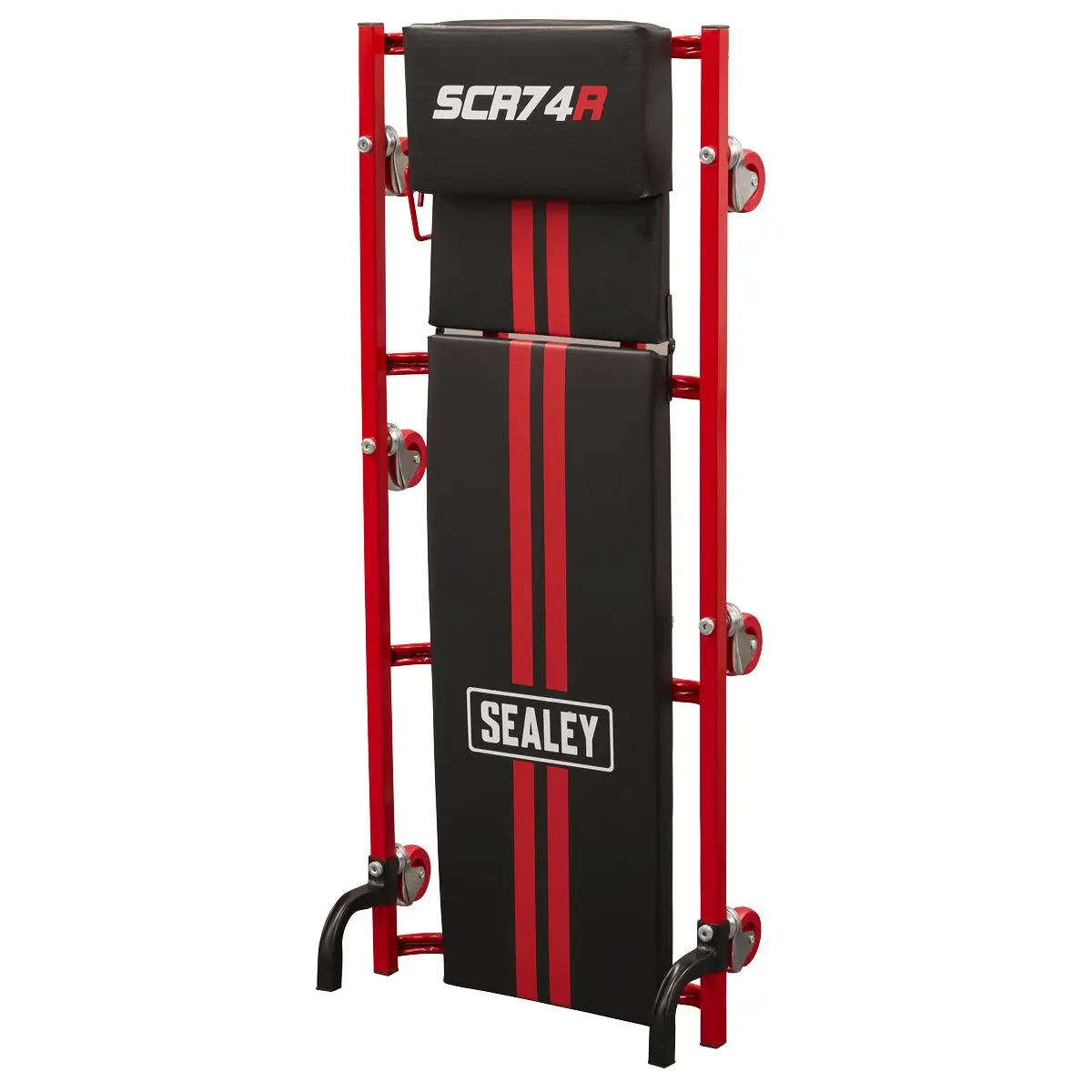 Sealey American-Style Deluxe Creeper with Steel Frame, 6 Wheels & Adjustable Headrest 40 - Image 5