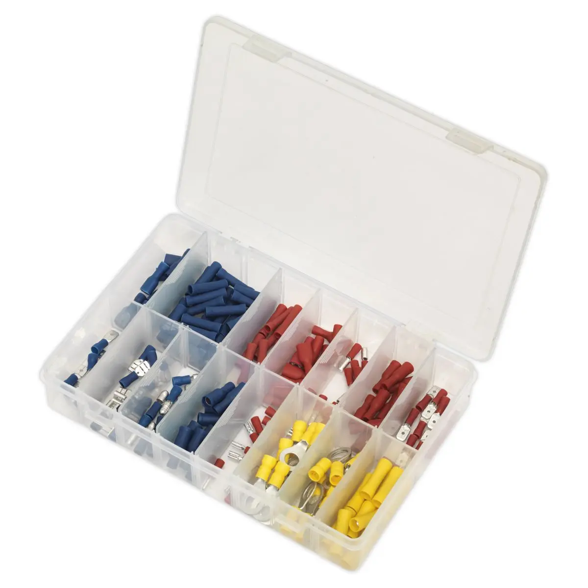 Sealey Crimp Terminal Assortment 200pc Blue, Red & Yellow - Image 3