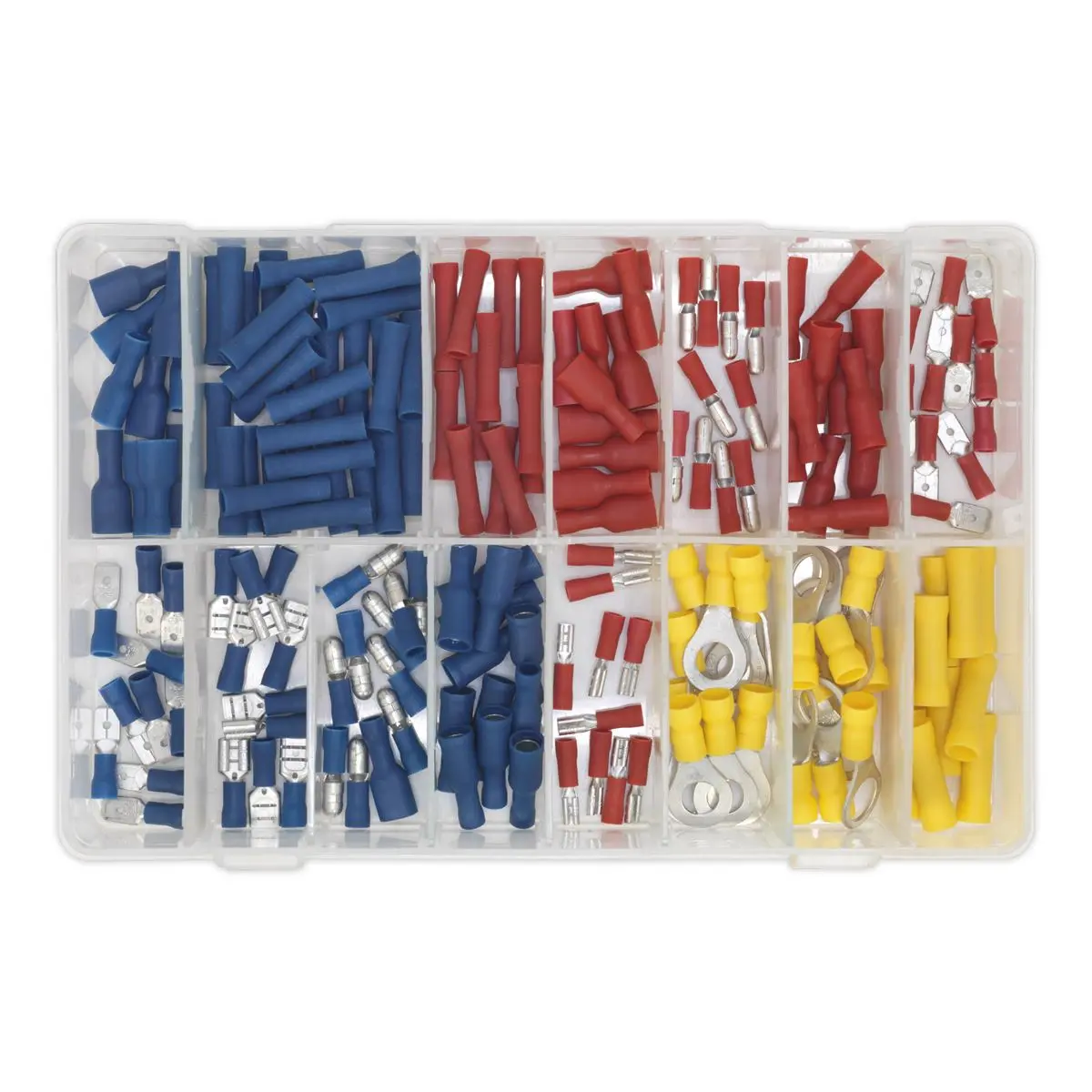 Sealey Crimp Terminal Assortment 200pc Blue, Red & Yellow - Image 4