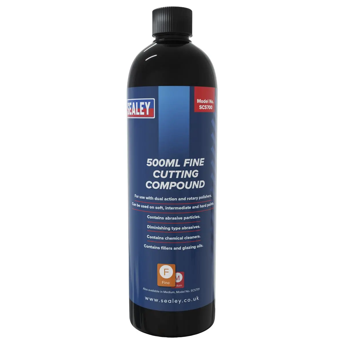 Sealey Cutting Compound Fine 500ml Polishing