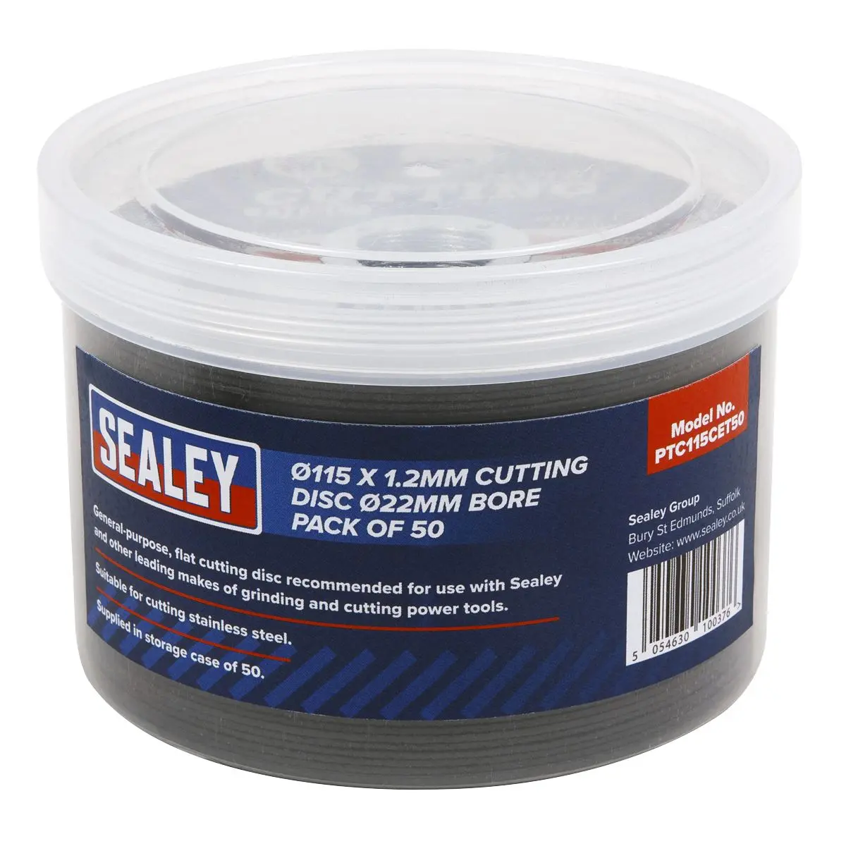 Sealey Cutting Disc Ø115 x 1.2mm Ø22mm Bore - Pack of 50 - Image 3