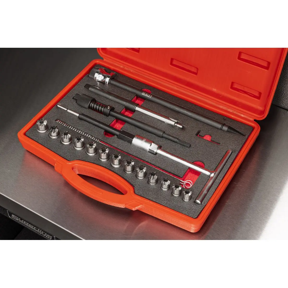 Sealey Diesel Injector Seat Cutter Set 21pc - Image 17