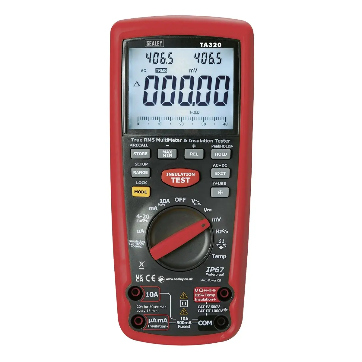 Sealey Digital Automotive Analyser/Insulation Tester - Hybrid/Electric Vehicles - Image 8
